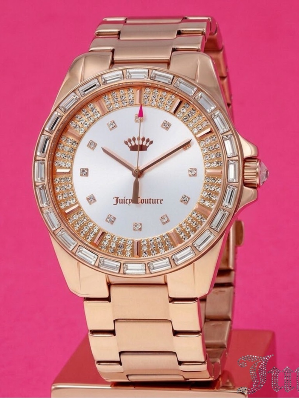 Juicy Couture Women's Charlotte Crystal Stainless Steel Watch vintage